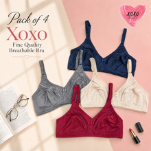 Load image into Gallery viewer, Pack of 4 Xoxo Fine Quailty Breathable Bra
