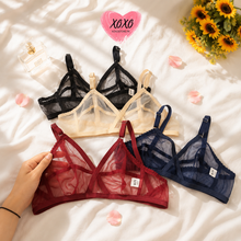 Load image into Gallery viewer, Pack of 4 Hollow Xoxo Soft Net Bra
