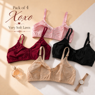 Pack of 4 Very Very Soft Lawn Bra's