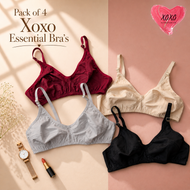 Pack of 4 Essential Xoxo Cotton Bras
