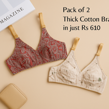 Load image into Gallery viewer, Colorfull Winter Cotton Bra (Thick Cotton )
