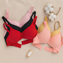Load image into Gallery viewer, Single Padded Flower Design Soft Bra

