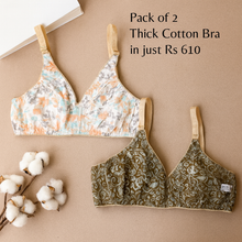 Load image into Gallery viewer, Colorfull Winter Cotton Bra (Thick Cotton )
