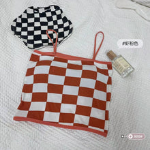 Load image into Gallery viewer, Chess Design Light Padded Camisole/Long Bra
