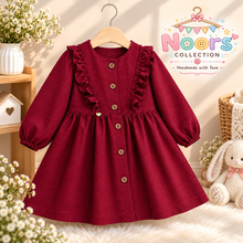 Load image into Gallery viewer, Noor Collection – Girls’ Winter Dress
