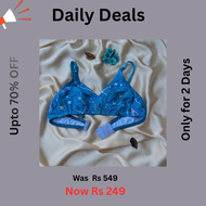 Colorfull Design Mix  Fabric Bra