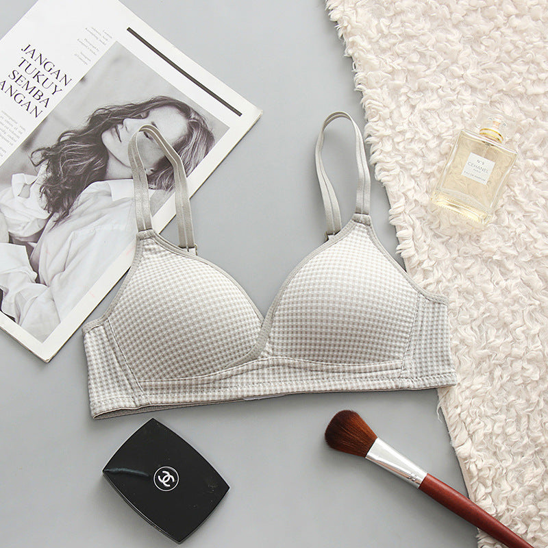 Dotted Cross Type Soft & Smooth Wireless Padded Bra