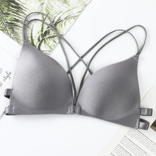 Load image into Gallery viewer, Front Open Hand Shaped Light Padded Strings Bra
