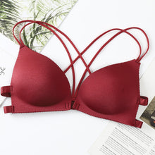 Load image into Gallery viewer, Front Open Hand Shaped Light Padded Strings Bra
