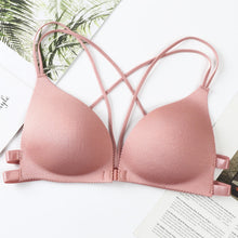 Load image into Gallery viewer, Front Open Hand Shaped Light Padded Strings Bra
