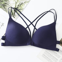 Load image into Gallery viewer, Front Open Hand Shaped Light Padded Strings Bra
