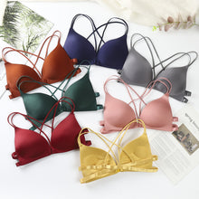 Load image into Gallery viewer, Front Open Hand Shaped Light Padded Strings Bra
