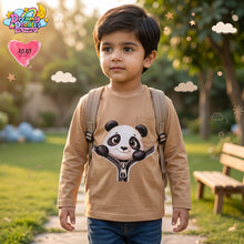 Load image into Gallery viewer, Dreamy Doodles Panda Zip-Up Design Boys Full-Sleeve Top
