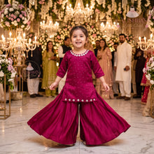 Load image into Gallery viewer, Embellished Shirt with Sharara By Alishba
