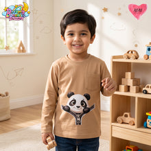 Load image into Gallery viewer, Dreamy Doodles Panda Zip-Up Design Boys Full-Sleeve Top
