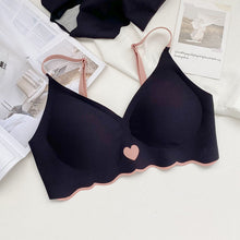 Load image into Gallery viewer, Heart Design Elastane Silicon Type Daily Wear Single Padded Bra With Removeable Pads
