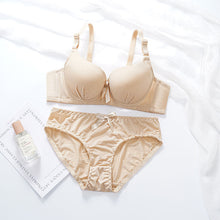 Load image into Gallery viewer, Elastane Wired Medium Padded Push Up Bra &amp; Panty Set
