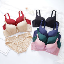 Load image into Gallery viewer, Elastane Wired Medium Padded Push Up Bra &amp; Panty Set
