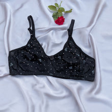 Load image into Gallery viewer, Basic Cotton Flower Design Non Padded Bra
