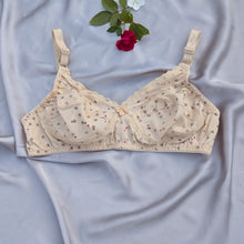 Load image into Gallery viewer, Lace Cotton Dotted Non Padded Bra
