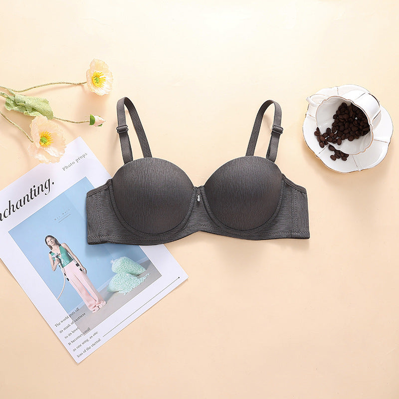Pearls Padded Half Cup Wired Pushup Bra With Removeable Straps