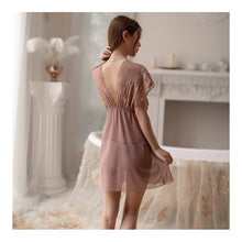 Load image into Gallery viewer, Ribbon Style Open Nighty (D222)
