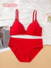 Load image into Gallery viewer, Smooth Cotton Double String Daily Wear Bra &amp; Panty Set
