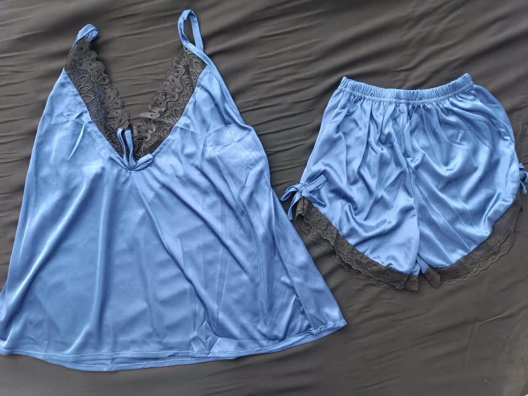 Silk Short Shirt & Shorts