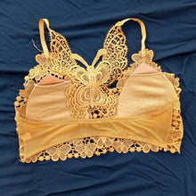 Load image into Gallery viewer, Butterfly Back Crochet Bra
