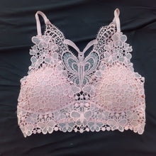 Load image into Gallery viewer, Butterfly Back Crochet Bra
