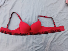 Load image into Gallery viewer, Love Elastic Strips Padded Bra with Removeable Straps
