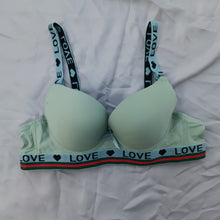 Load image into Gallery viewer, Love Elastic Strips Padded Bra with Removeable Straps
