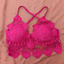 Load image into Gallery viewer, Cross Straps Crochet Bra
