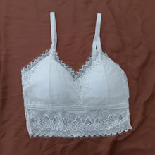 Load image into Gallery viewer, Cross Back Net Bralete with Removeable Pads
