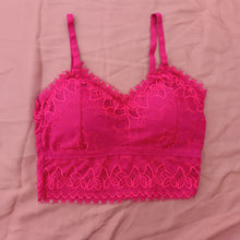 Load image into Gallery viewer, Cross Back Net Bralete with Removeable Pads
