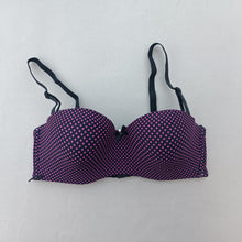 Load image into Gallery viewer, Dotted Smooth Half Cup Wired Bra with Removeable Straps
