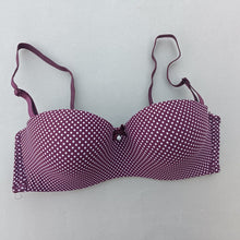 Load image into Gallery viewer, Dotted Smooth Half Cup Wired Bra with Removeable Straps

