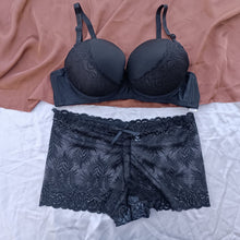 Load image into Gallery viewer, Double Padded Laced Bridal Bra &amp; Panty Set With Wire
