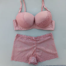 Load image into Gallery viewer, Double Padded Laced Bridal Bra &amp; Panty Set With Wire
