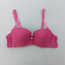 Load image into Gallery viewer, Button Style Half Cup Wired Pushup Bra with Removeable Straps
