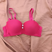 Load image into Gallery viewer, Button Style Half Cup Wired Pushup Bra with Removeable Straps
