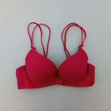 Load image into Gallery viewer, Double Stripped Wired  Bow Padded Bra with Removeable Straps
