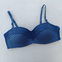 Load image into Gallery viewer, Transparent Stripped Half Cup Wired Pushup Bra with Removeable Straps
