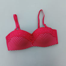 Load image into Gallery viewer, Transparent Stripped Half Cup Wired Pushup Bra with Removeable Straps
