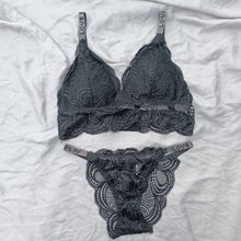Load image into Gallery viewer, Love Written Thin Padded Bra Set
