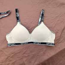 Load image into Gallery viewer, Sports Written Elastic Band Single Padded Bra
