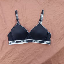 Load image into Gallery viewer, Sports Written Elastic Band Single Padded Bra
