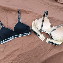 Load image into Gallery viewer, Sports Written Elastic Band Single Padded Bra
