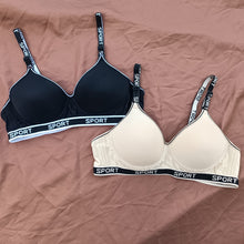 Load image into Gallery viewer, Sports Written Elastic Band Single Padded Bra
