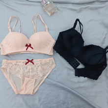 Load image into Gallery viewer, Elegant Bow Single Padded Removeable Strips Bra Set
